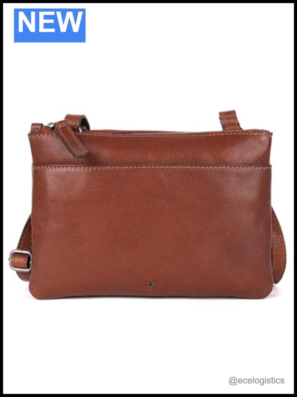 Genuine Leather Crossbody Sling Bag for Women with Adjustable Strap